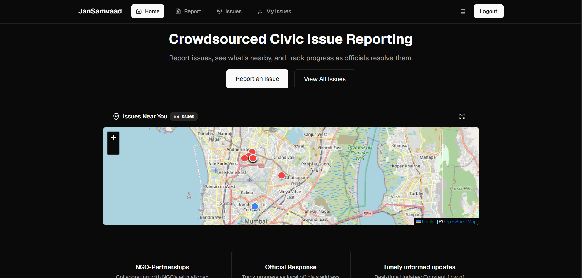 Picture of the website 